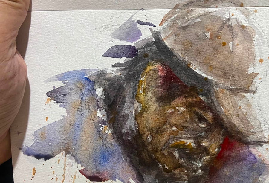 Untitled painting by John Pabrua