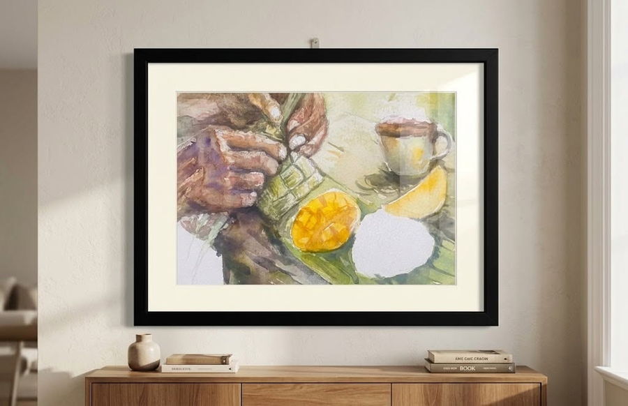 Untitled painting by John Pabrua